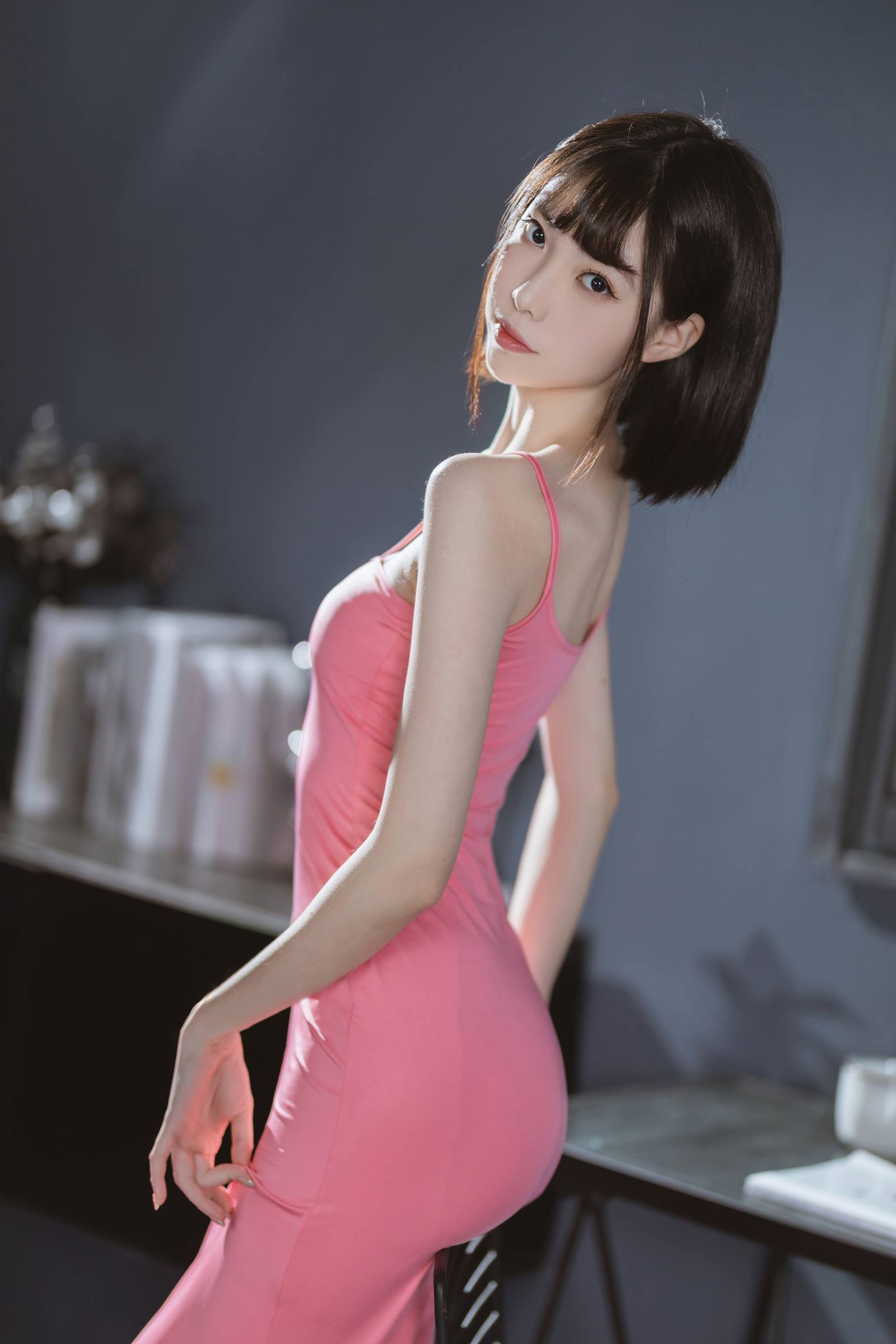 许岚(叁月life) – 粉色长裙[39P]插图