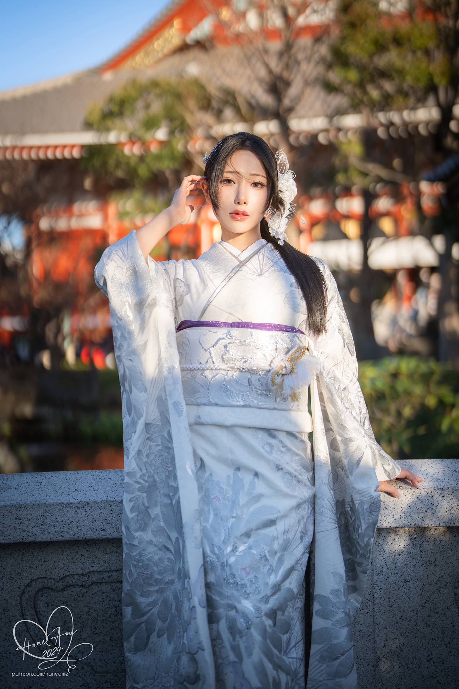 雨波_HaneAme Original 2024 New year Silver Kimono[32P]插图