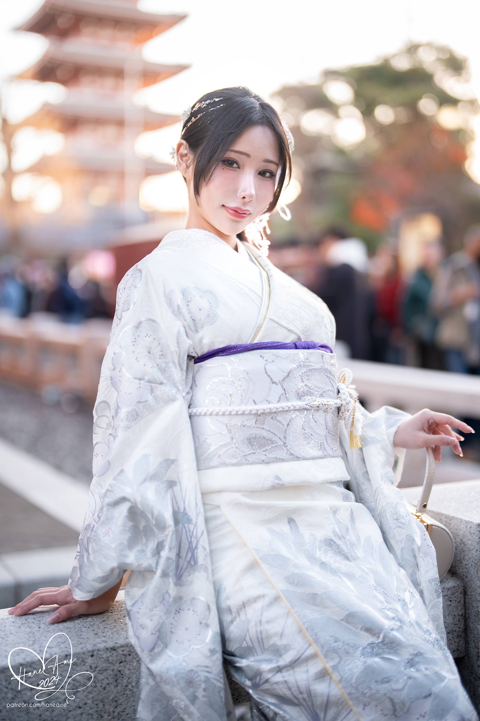 雨波_HaneAme Original 2024 New year Silver Kimono[32P]插图3
